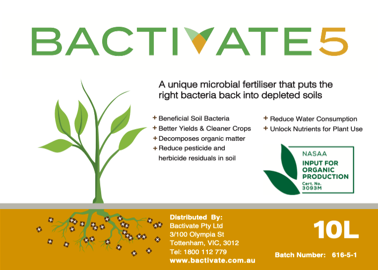 Bactivate 5 Liquid - Soil Regeneration Australia