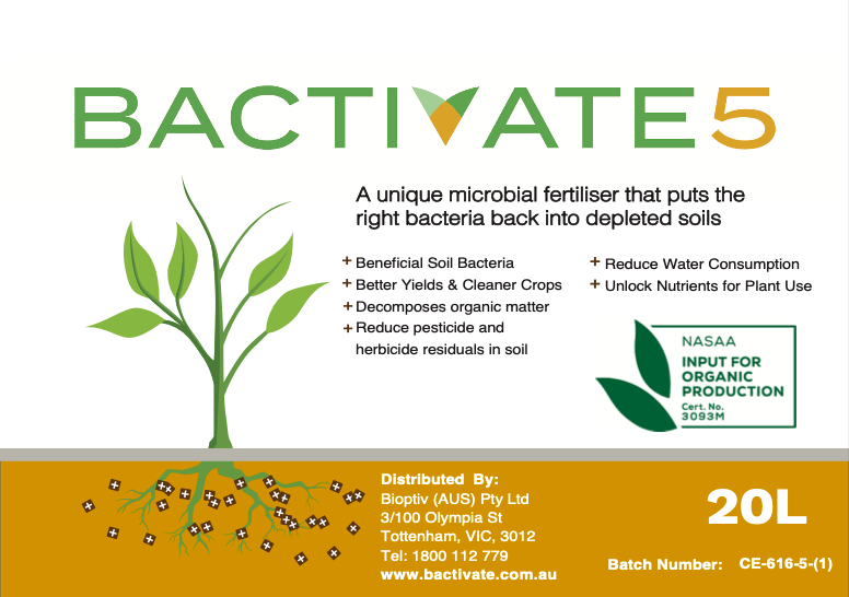 Bactivate 5 Liquid - Soil Regeneration Australia