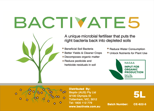 Bactivate 5 Liquid - Soil Regeneration Australia