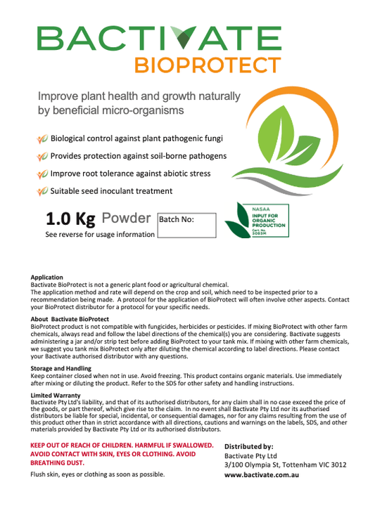 BACTIVATE BIO - PROTECT - Soil Regeneration Australia