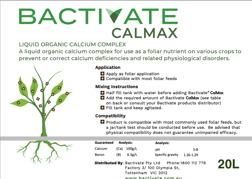BACTIVATE CALCIMAX - Soil Regeneration Australia