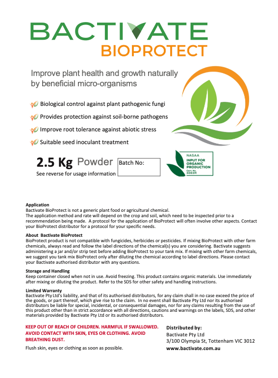 BACTIVATE BIO - PROTECT - Soil Regeneration Australia