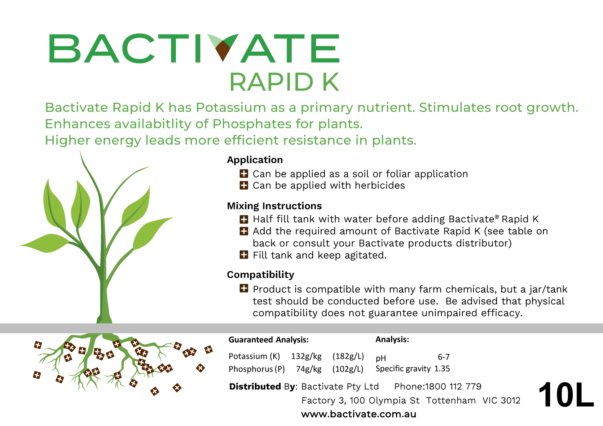 BACTIVATE RAPID K - Soil Regeneration Australia