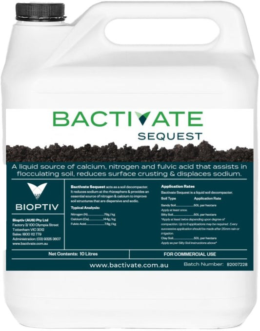 BACTIVATE SEQUEST 10 LITRE - Soil Regeneration Australia